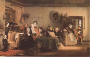 Sir David Wilkie Reading the Will (mk09) oil painting picture wholesale